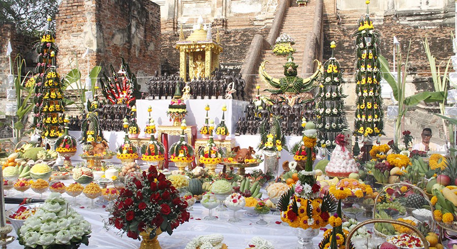 วัดใหญ่ชัยมงคลบวงบวงสรวงดวงพระวิญญาณองค์สมเด็จพระนเรศมหาราช