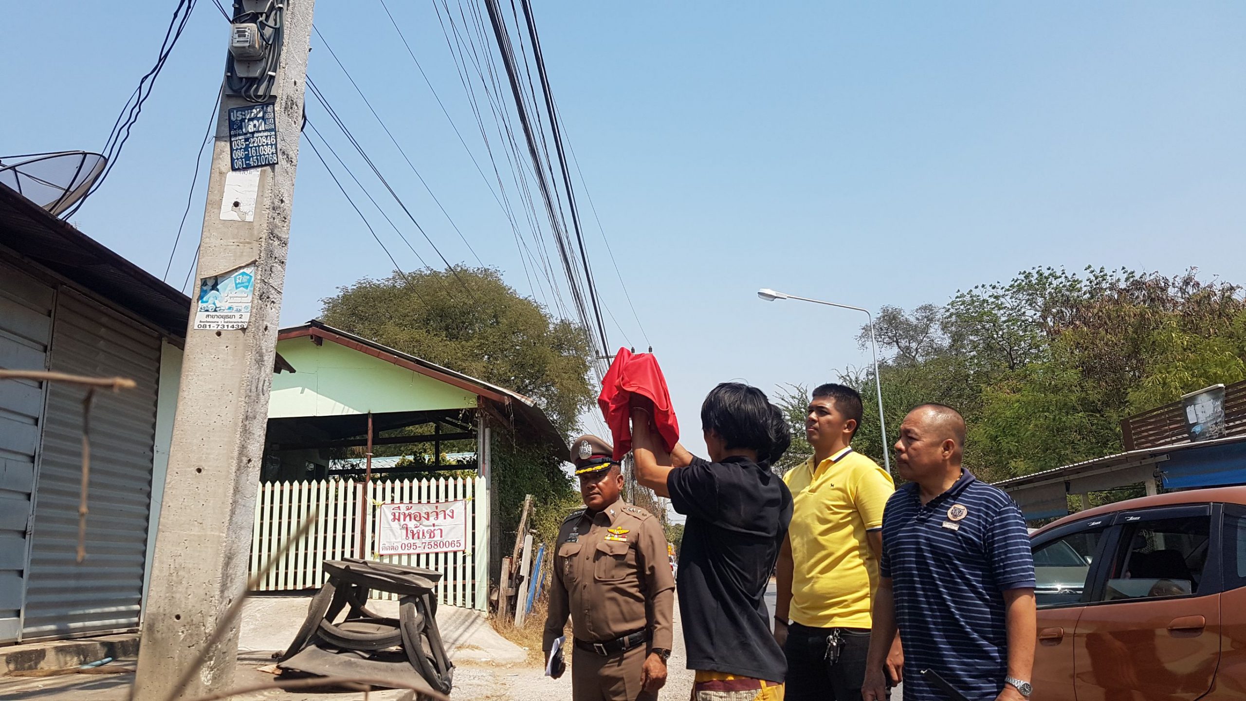 ตำรวจอยุธยาจับแก๊งลักตัดสายเคเบิ้ลเผาเอาทองแดงไปขาย เสียหายนับล้านบาท