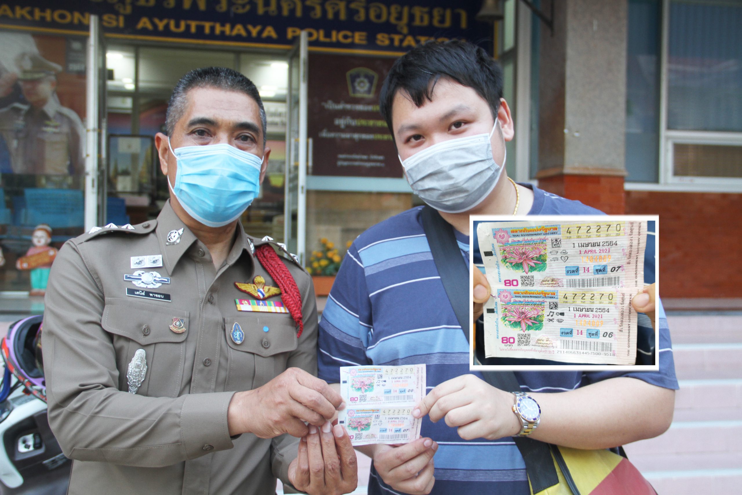 หนุ่มเจ้าของร้านผัดไทยชื่อดังอยุธยา ไหว้ขอพรศาลพระภูมิ ขอถูกหวยรางวัลที่ 1 สมหวังรับทรัพย์ 12 ล้านบาท
