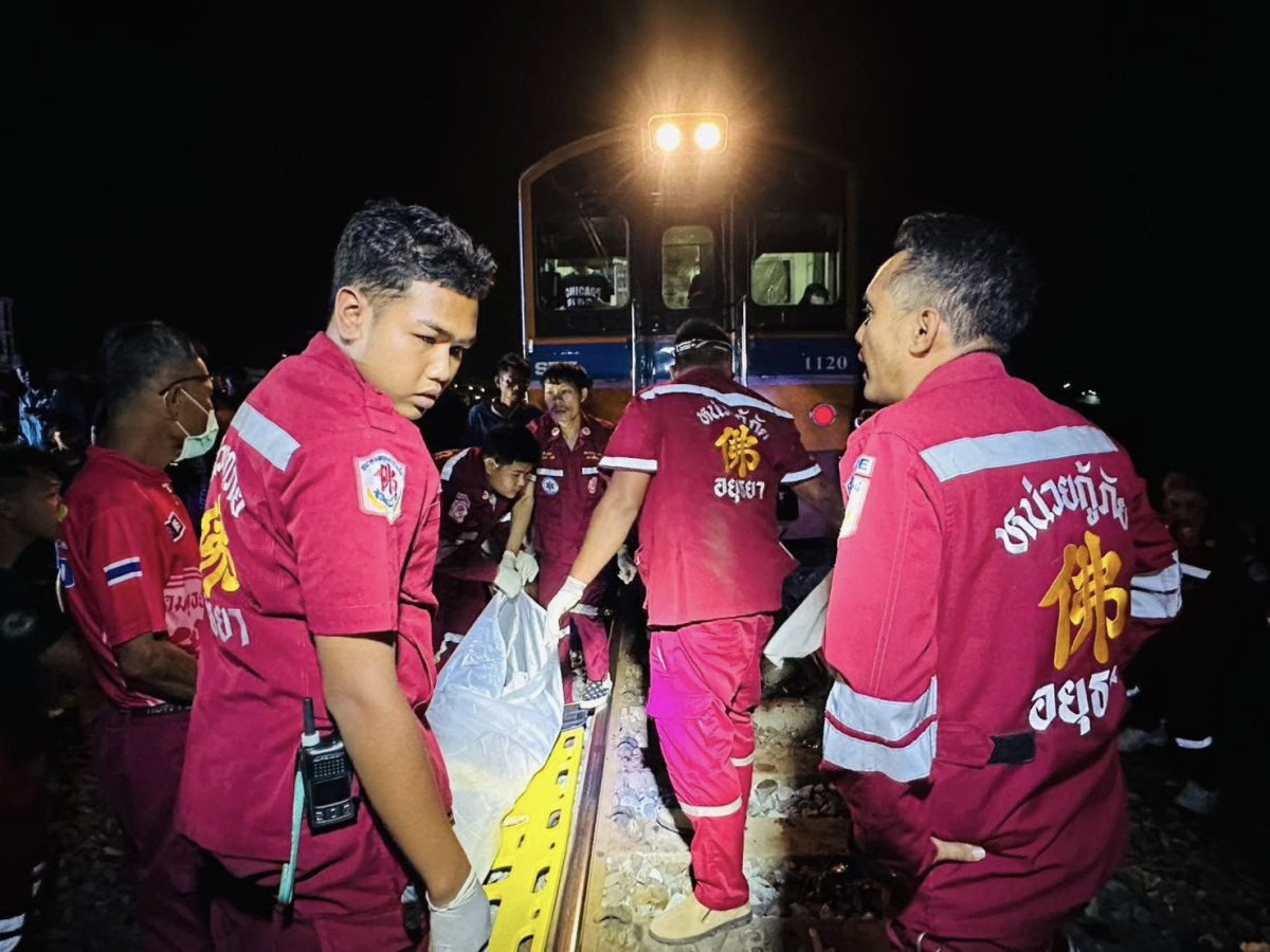 ชาย 59 ปี เลิกงานเดินข้ามรางรถไฟ จะไปเอารถขับกลับที่พักถูกรถไฟชนทับร่าง