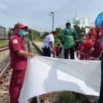 สลด! ชายวัย 52 ปี กระโดดให้รถไฟชนเสียชีวิตคารางรถไฟอยุธยา