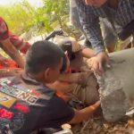 ระทึก! ยายวัย 81 มุดช่วยสุนัขในท่อ แต่ตัวเองหมดสติแทน กู้ภัยเร่งเจาะปูนช่วยชีวิต ปลอดภัยทั้งคนและสุนัข